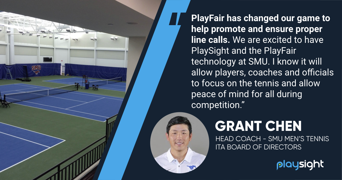 The ITA officially adopts PlaySight's PlayFair technology 6 Grant Chen Smu Playfair Graphic Https://Playsight.com
