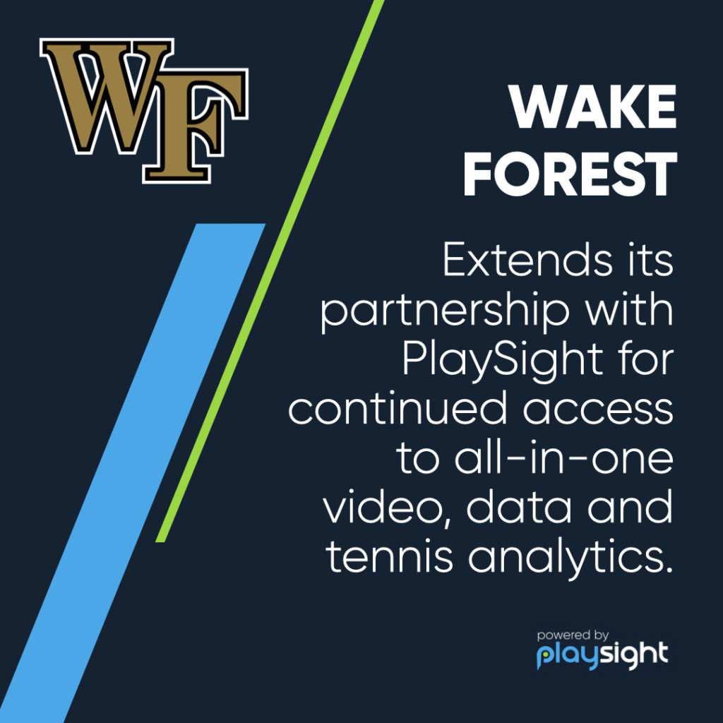 Wake Forest Tennis adds more PlaySight courts to its facility 2 Templates IG.002 https://playsight.com