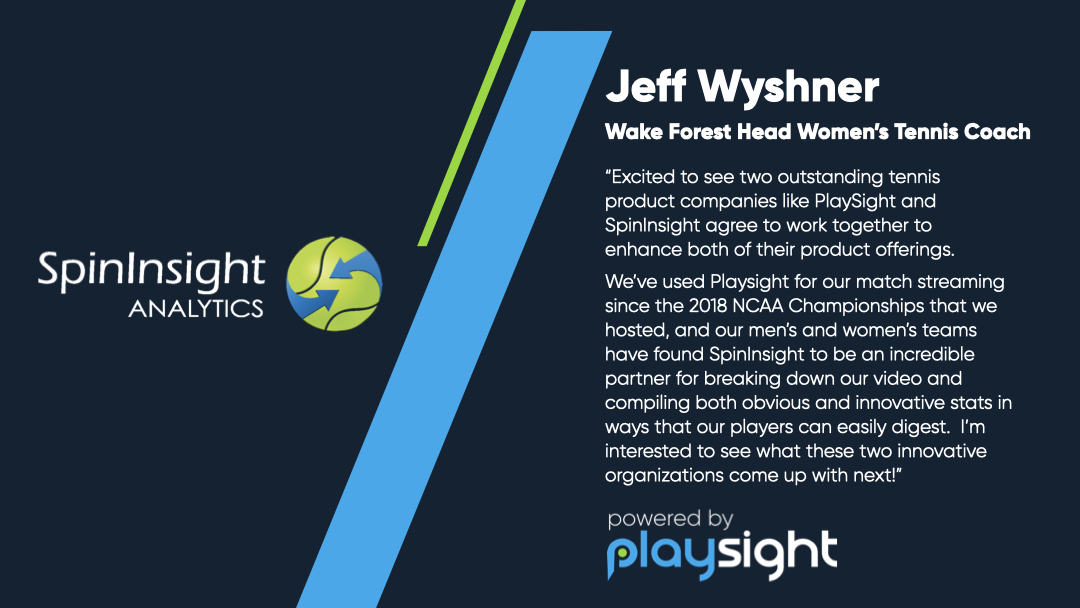 PlaySight and SpinInsight Analytics Partner to Provide All-In-One Solution For Tennis 4 Si Fb.001 Https://Playsight.com